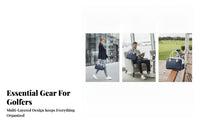 Detachable Shoulder Strap Golf Clothing Bag Top Carry Handles Golf Travel Bag Front Zip Pocket Sports Gear Zippered Compartment