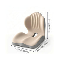 Seat Cushion with Lumbar Support Pillow Two-Tone Memory Foam Seat Cushion with Lumbar Support Pillow Supportive Removable