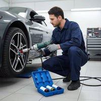 1/2 Inch Drive Thin Wall Socket Set 6-Point Design Shielded Wheel Socket Set Color-Coded Lug Nut Sockets Heat Treated