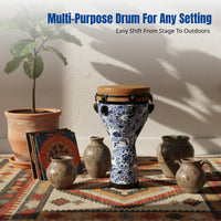 Hand Drum, African Drum, Mechanical Tuning, Lightweight, Portable, For Performance, Teaching, Playing