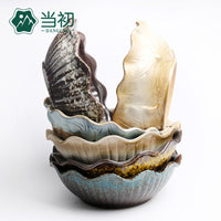 Lace Edge Ceramic Succulent Planter Bowl with Reactive Glaze