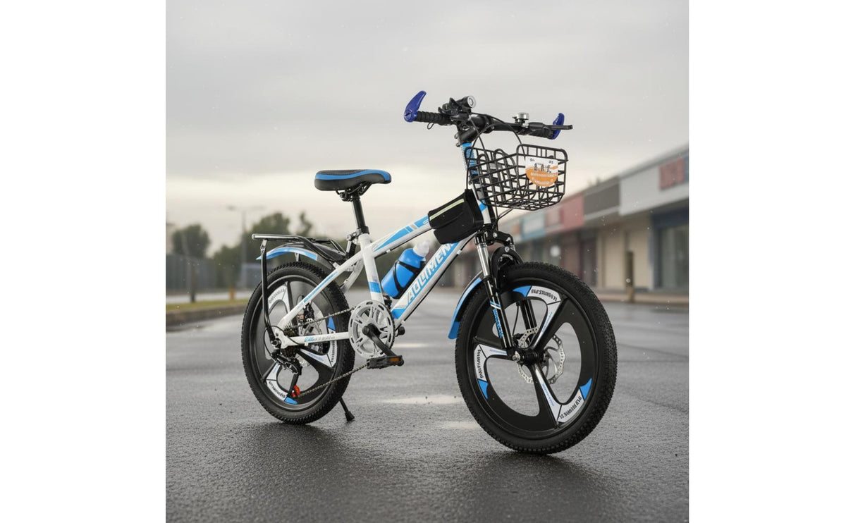 Front and Rear Brakes Mountain Bike Mudguards Included Kids Bike Multi-Speed Bike for Students, Boys, Girls, School Commute, Recreational Riding