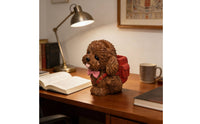 Cuddly Animal Figure Eyeglass Holder Textured Desktop Eyeglass Holder Pink Ribbon Accessory