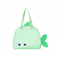 Large Capacity Beach Bag Lightweight Cartoon Mesh Tote Quick-Dry Mesh Beach Bag Breathable for Travel, Vacation