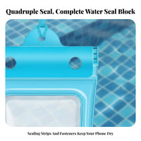 Waterproof Phone Protector Protection Buoyant Waterproof Phone Protector Floatable Secure Gear for Swimmers, Beachgoers, Diving, Snorkeling, Beach