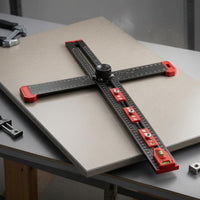 Multifunction Combination Angle Ruler Aluminum Alloy Positioning Ruler Central Adjustment Knob Marking Gauge Tool Engraved Markings