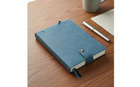 Fountain Pen Friendly A5 Blank Page Notebook Vintage Leather Journal Leather Strap Closure Diary for Artists, Writers, Students, Travel, School, Office