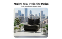 Space-Saving Armless Floor Sofa Soft Foam Cushion Lounge Chair Comfortable & Breathable Indoor Furniture Wear-Resistant for Apartment Dwellers, Young Adults, Meditators, Balcony, Bedroom, Dorm Room, Reading Nook