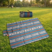Outdoor Rug and Waterproof Picnic Blanket for 4-6 People, Large 200*290cm Camping Mat with Anti-Slip Backing, Beach Blanket, Camping Blanket
