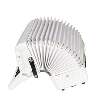 Piano Accordion Pearlescent Accordion with Straps Portable Musical Instrument for Students, Stage