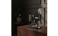Film Display Device Model Retro Vintage Display Device Model Silver-Toned Desktop Decoration for Collectors, TV Cabinet, Bookshelf