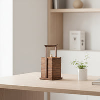 Wooden Storage Box with Handle Wooden Snack Box with Lid Rustic Tea Storage Chest for Hosts