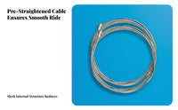 Cycle Brake and Shifter Cable Set Universal Fit Bike Cable and Housing Kit Smooth Gear Changing Derailleur Wire Replacement Set for DIY Projects