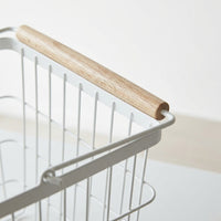Laundry Basket Foldable with Iron Wire Frame for Dirty Clothes Storage, Washing for Bedroom and Bathroom, Hamper