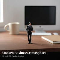 1:64 Scale People Figure Multiple Poses Miniature Business Person Figure Scale Model Office Worker Assorted Styles for Hobbyists