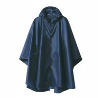 Hooded Rain Poncho Adjustable Hood Waterproof Poncho Jacket Lightweight for Men