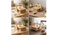 Wooden Flower Presser DIY Flower Presser with Hand Knob Absorbent for Crafters