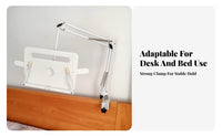 Adjustable Arm Book Stand Ergonomic Design Adjustable Desk Clamp Book Stand Space-Saving Clamp-on Reading Holder for Kids