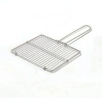 Stainless Steel Seafood Grilling Basket Easy to Clean Grill Basket with Handle Portable Bbq Seafood Holder Heavy Duty for Backyard, Camping