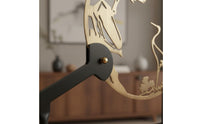 Crane Decor Creative Design Fan Crane Ornament Gift Idea for Entryway, Living Room, Model Home