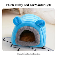 Hamster Warm House Comfortable Guinea Pig Hut Fleece-Lined Guinea Pig Nest for Children, Indoor, Indoors, Playpen