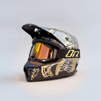 Full Face Motocross Helmet Eyewear-Compatible-Compatible Full Face off-Road Helmet Ventilated Safeguarding for Motorcyclists