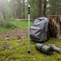 Telescopic Aluminum Tent Pole for Outdoor Camping Tarp and Awning Support
