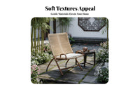 3 Pieces Chinese design 3-Piece Woven Armchair Set Weather-Resistant Outdoor Furniture Thick Cushions Patio Furnishing Ergonomic rearrest for duo, Apartment Dwellers, Homeowners, Balcony, Courtyard, Garden, rearyard