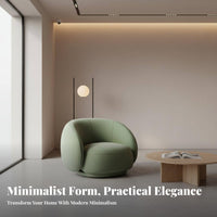 Modern Design Rounded Tub Armchair Soft Upholstery Accent Chair Luxuriously Cushioned Cushioning Lounge Seat Curved Outline for Business Owners, Interior Designers, Reception Area, Boutique, Living Room, Home Not on Ice