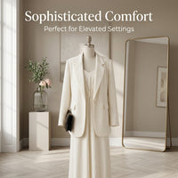 Dress Set for Plus Size Women, Elegant Blend Skirt Suit & Casual Wear, Flattering Spring Two-Piece Outfit for Curvy Fashionable Rolled Hem Design