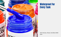 Acrylic Paint Set, Bottled, Waterproof, Kids DIY, Kindergarten Art, Stone, Shoes