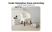 Minimalist Design Upholstered Tub Chair Contemporary Design Armchair Comfortable Seating Indoor Furniture Ergonomic Backrest for Young Professionals, Business Owners, Living Room, Small Apartment, Bedroom, Reading Nook