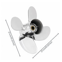 Propeller with Splined Hub Outboards Propeller Easy to Install for Marine Use