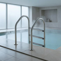5-Step Pool Ladder Rust Resistant Swimming Pool Ladder with Handrail Easy to Install for Contractors, Backyard Pools
