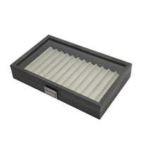 Pen Display Box 12-Slot Pen Storage Box Transparent for Desktop