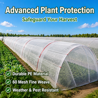Ivory Garden Netting for Fruit Protection, 100m PE Mesh Netting Roll, Greenhouse & Raised Bed Barrier, Fine Screen Mesh for Prevention