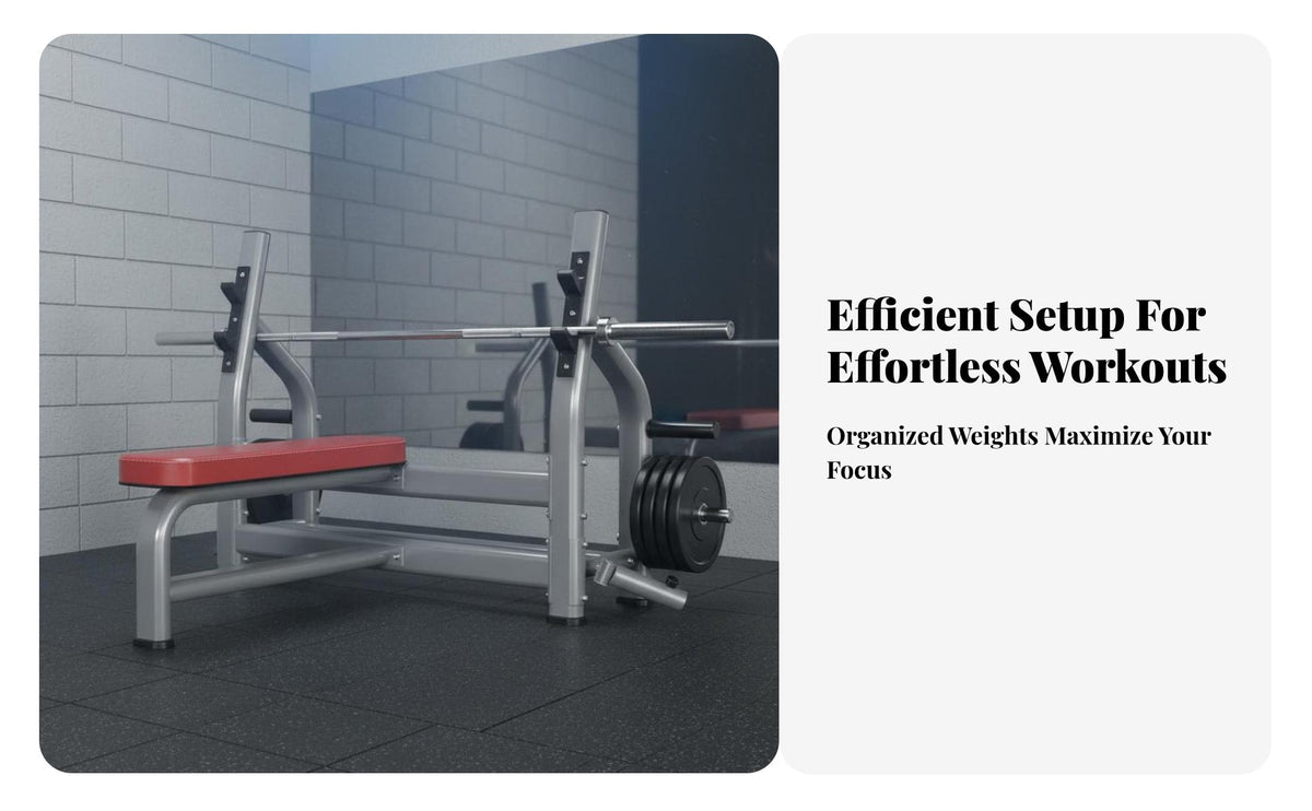 Safety Spotter Arms Standard Bench Press Commercial Grade Barbell Workout Bench Heavy Duty Construction Home Gym Equipment Thick Padded Cushion for Weightlifters, Bodybuilders, Fitness Enthusiasts