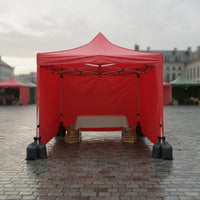 Transparent Quick-Setup Tent Sidewall Foldable Portable Canopy Sidewall Custom Print Canopy Privacy Screen Sunshade for Market Stall, Disaster Relief, Advertising Booth