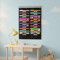 20 Pocket Hanging File Holder Large Capacity Wall Mount Mail Sorter Space Saving Office Supply for Teachers, Classroom