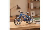 Die-Cast Mountain Bike Model Alloy Miniature Cycle Model Collectible Die-Cast Cycle for Collectors, Hobby Shelf, Office Desk
