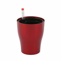 Prevents Overwatering Self-Watering Flower Pot Compact Size Self Watering Pot Modern Design Lazy Person's Planter High Temperature Resistant for Busy People, Office Workers, Windowsill, Balcony