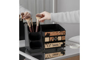 Makeup Organizer with Drawers Space-Saving Makeup Organizer Compact Cosmetic Storage Case for Vanity Table
