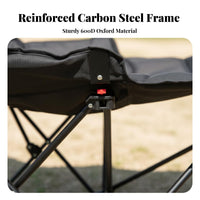 Foldable Padded Moon Chair Folding Design Camping Furniture High rear supportrest Outdoor equipment Lightweight for outdoor mealkers, Sports Fans, Fishing, outdoor meal, Beach, Patio