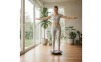 Textured Balance Training Board Non-Slip Balance Board with Grip Dots Round Stability Instructor Slim-Profile for Athletes, Patients, Home Workouts, Rehabilitation, Mindful Stretching