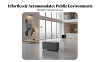 Irregular Shape sectional Curved Sectional Creative Design Upholstered Reception Bench Multiple Configurations Commercial Furniture Modern aesthetic for Patients, Visitors, Clinic, salon, Office, Lounge