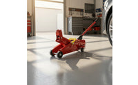 Slim-Profile Hydraulic Floor Jack Manual Hydraulic Trolley Jack Portable Heavy-Duty for Mechanics, Car Owners, Garage