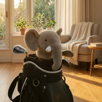 Elephant Driver Headcover Knitted Golf Club Headcover with Elephant Cute for Golfers