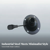 Smooth Surface Steel Black Swivel Mounting Plate Chair Base Hardware Component Round Chair Base Plate Heavy Duty