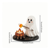 Tealight Holder Glossy Candle Holder with Figurine Small for Mantel, Shelves