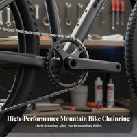 104BCD Chainring CNC Machined 104 BCD Chainring Lightweight Design Anodized Finish for Cyclists, Rough Terrain Cycling